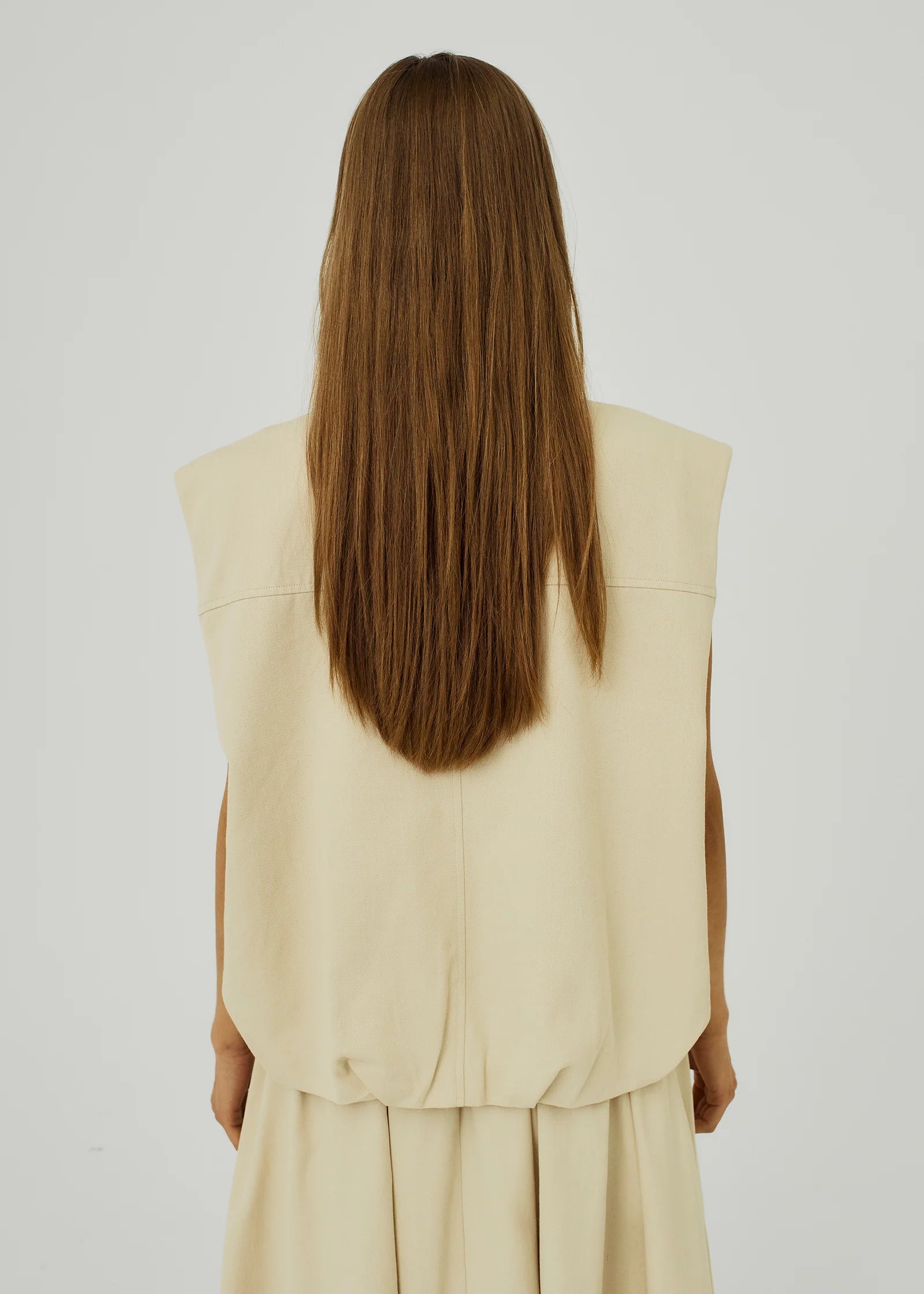 Norr Camis Waistcoat Ivory