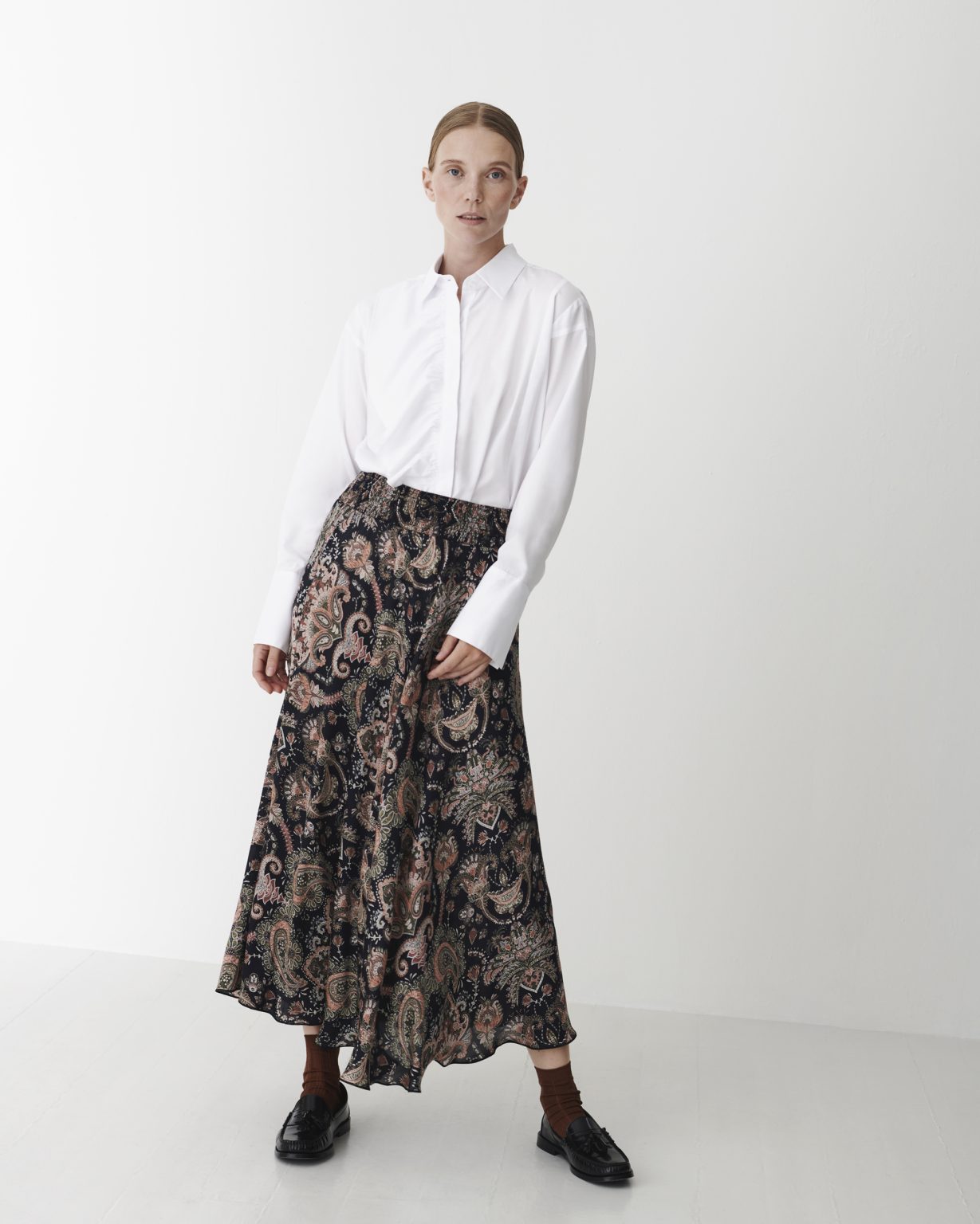 Karmamia Savannah Skirt Khaki Paisley