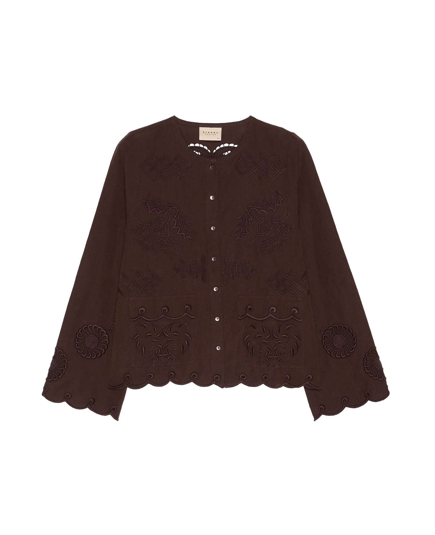 Sissel Edelbo Ester Shirt SE 2014 FW26 Organic Cotton Seal Brown