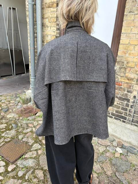 WITHBLACK WBLmedusa Trench Cape Brown Melange