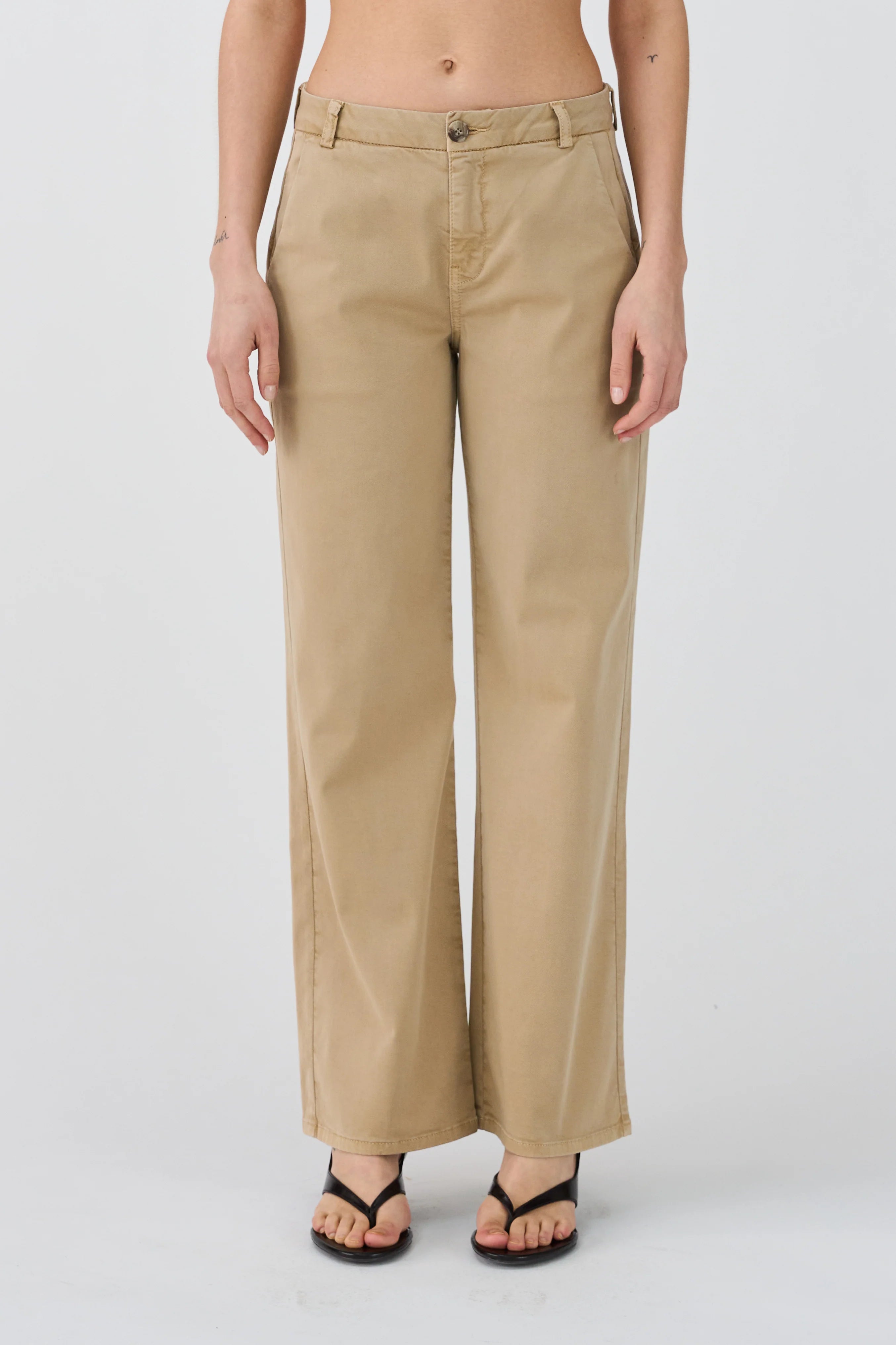 IVY karmey Chino Wide Pant I235434 Khaki 64