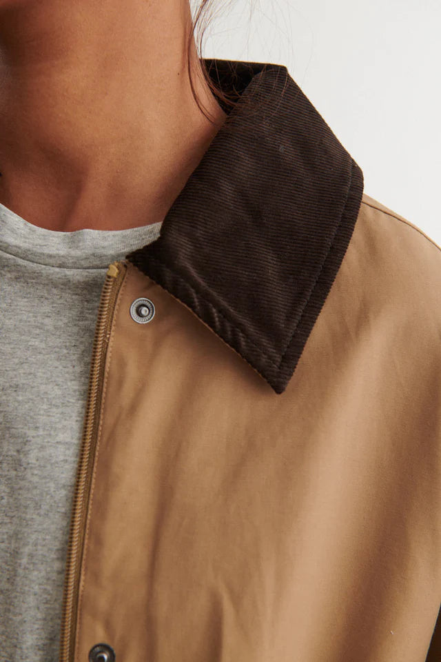 Basic Apparel Lin Jacket Sepia Tint