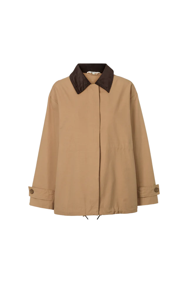Basic Apparel Lin Jacket Sepia Tint