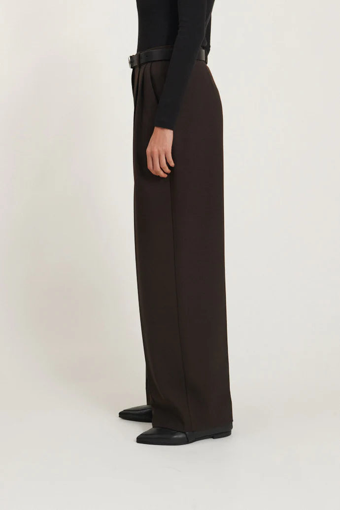 Basic Apparel Marjorie Pants BA549-03 Chocolate Torte