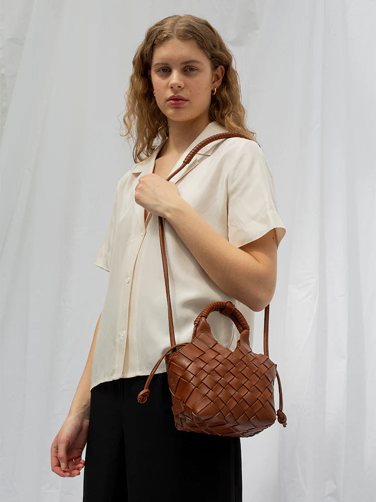 Calajade MISU MINI Nutmeg Leather Bag