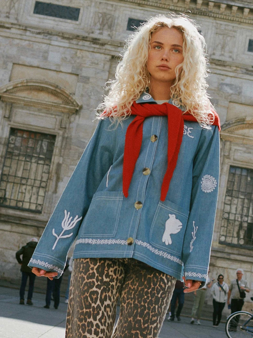 Sissel Edelbo My Jacket SE1753 Denim Leftover Fabric