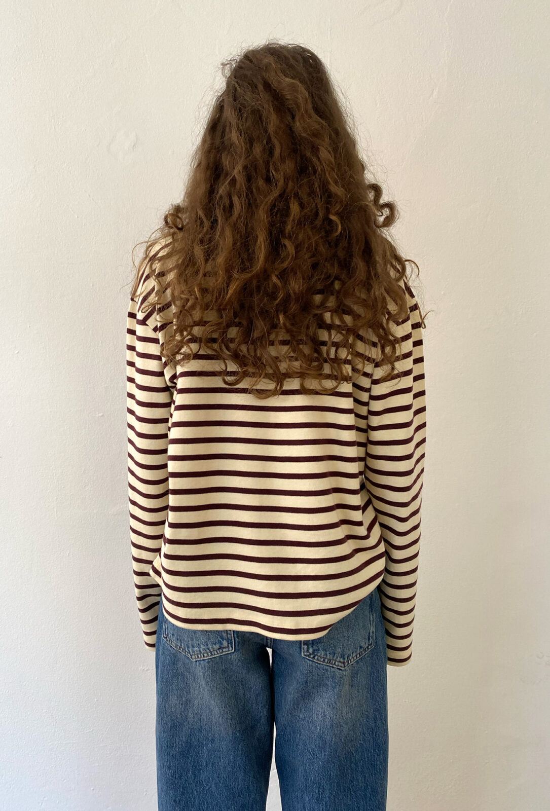 Boii Nete Stripe Off White/Bordeaux