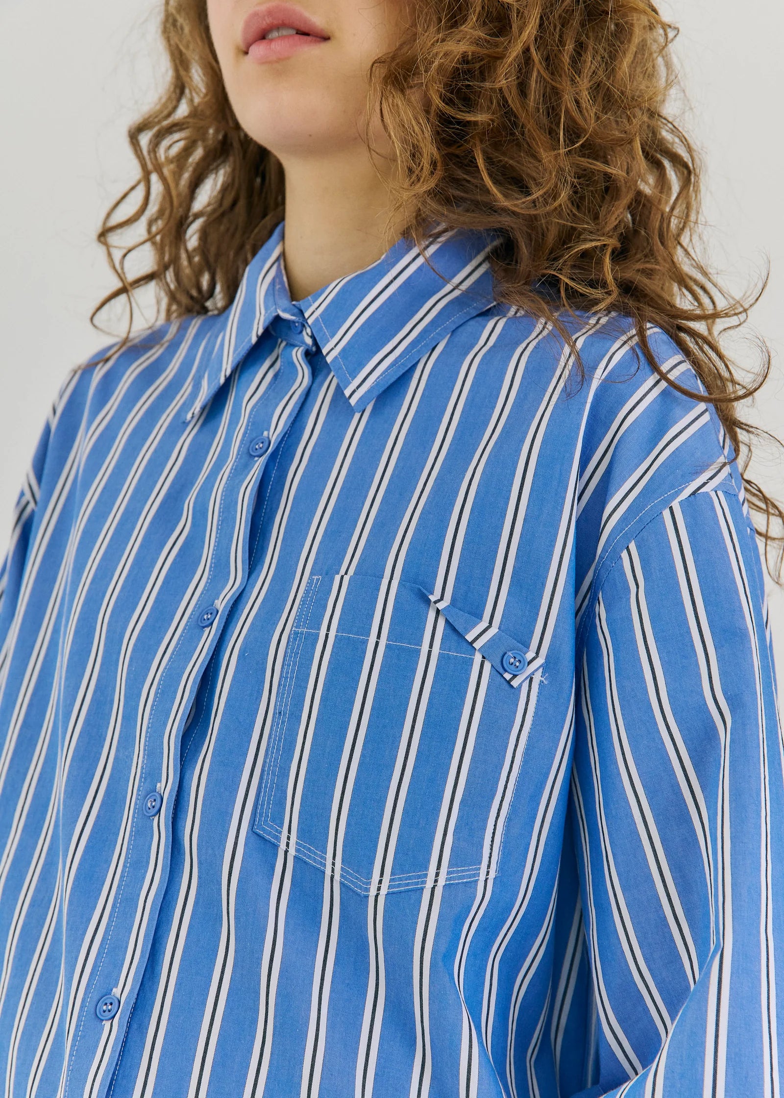 Norr Nicci Shirt Off-white Stripe
