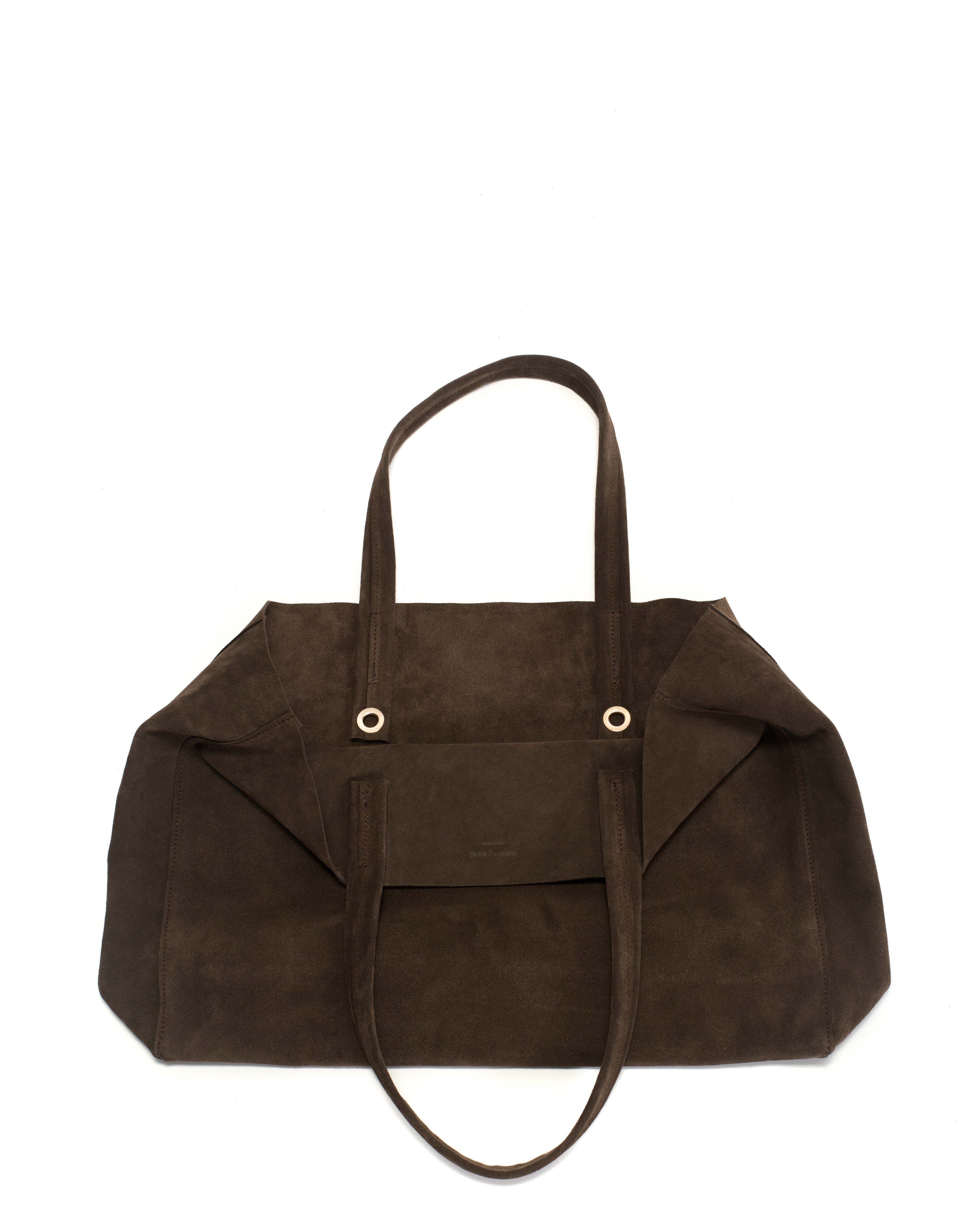 Anonymous Copenhagen Ruba Shopper Calf Suede Coffee Brown