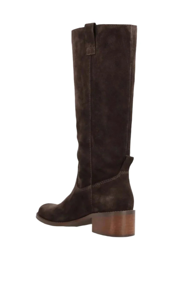 Phenumb Martina Long Suede Noir Cacao