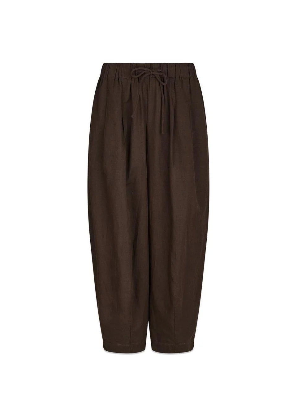 Neo Noir Prina Linen Pants Dark Brown