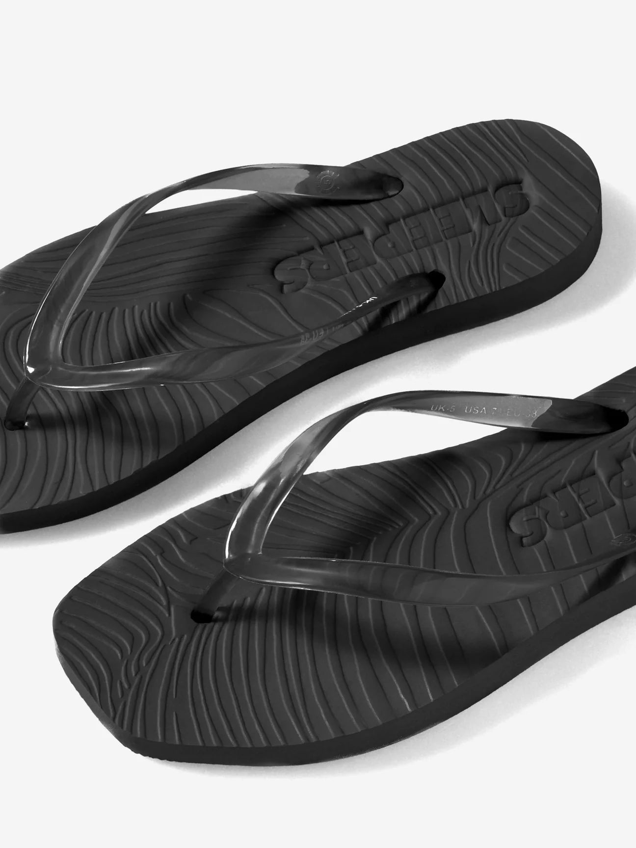 Sleepers Tapered Black Transparent