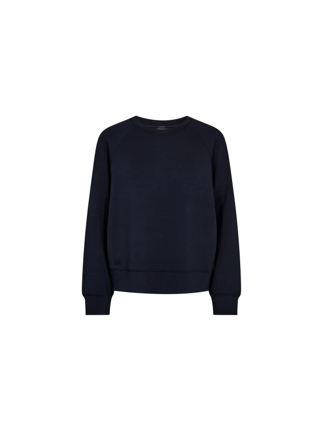 Mos Mosh MMAbello O-LS Basic Sweatshirt Salute Navy