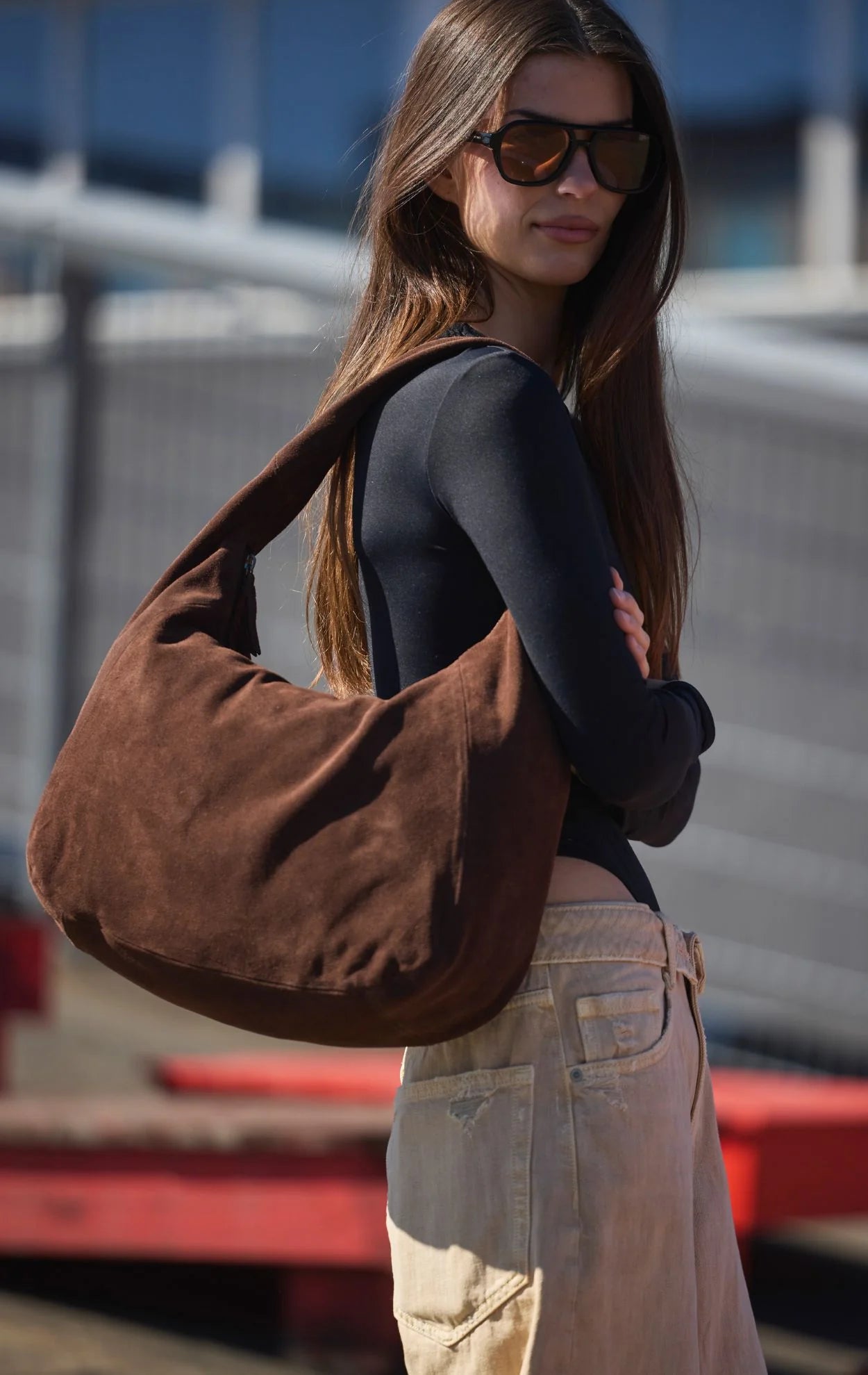 Markberg SamaraMBG Bag Suede Dark Brown