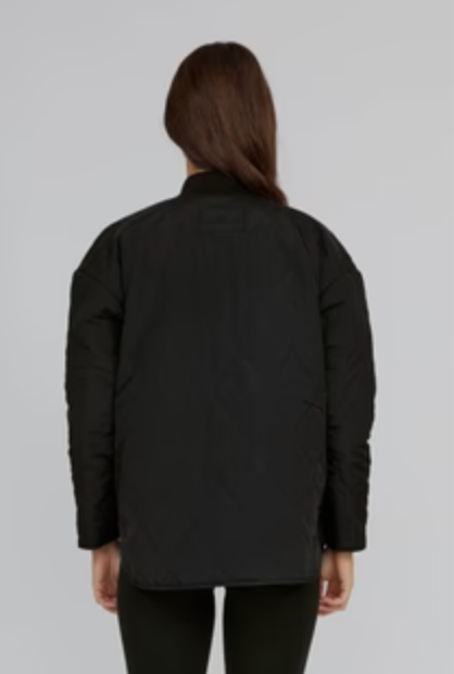 Basic Apparel Ruby Loose Jacket Black / Folkestone Grey