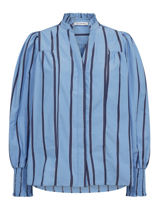 Cocouture TessieCC Stripe V-Shirt Sky Blue – KantByK
