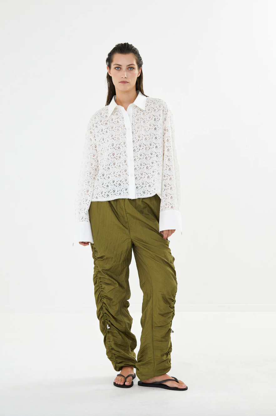 Rabens Saloner Lacey Shirt Seval Chalk