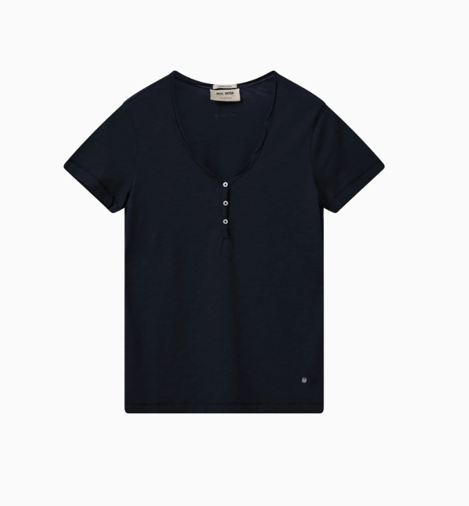 Mos Mosh MMAstin Basic Tee Salute Navy