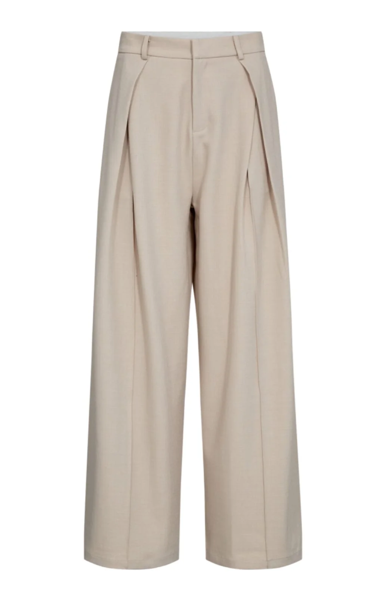 Co'couture NancyCC Pleat Pant Bone