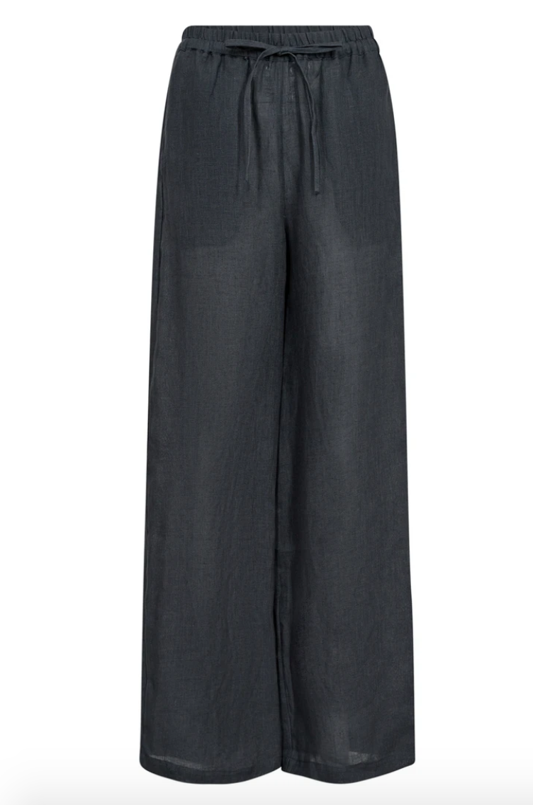 Co'Couture LoiseCC Linen Long Pant Ink