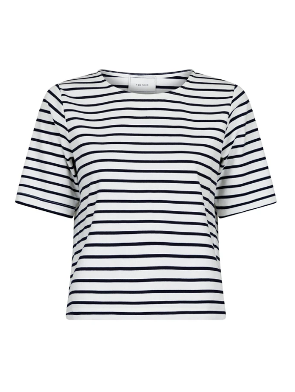 Neo Noir Soanie Stripe Tee Navy