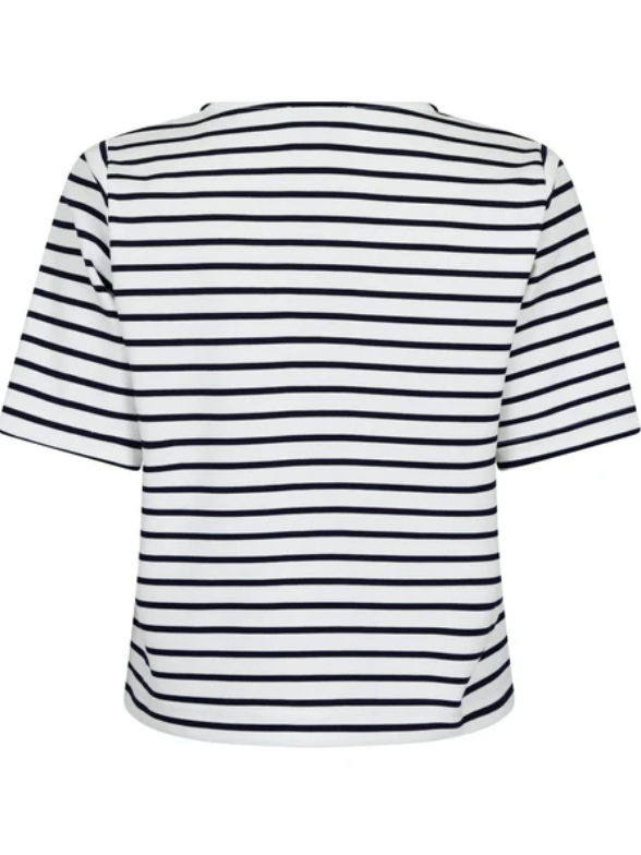 Neo Noir Soanie Stripe Tee Navy