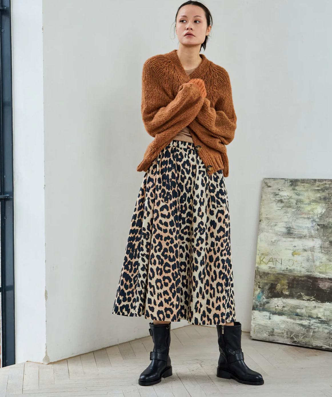 La Rouge Leonora Skirt LR1283 Leopard
