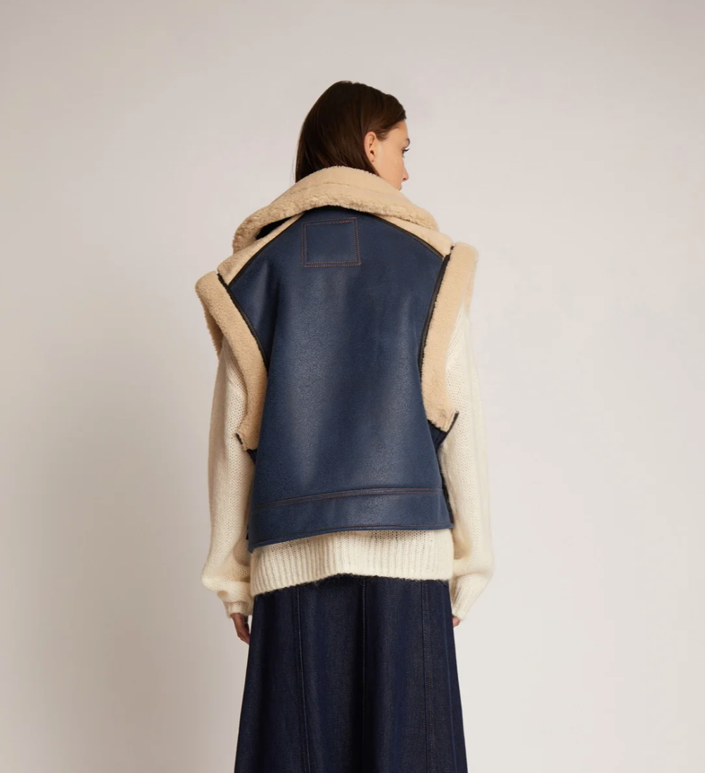 Munthe Tuppa Vest Blue