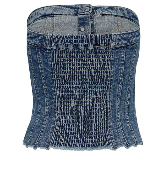 IVY Janice Corsage Top Wash Lunel Denim Blue