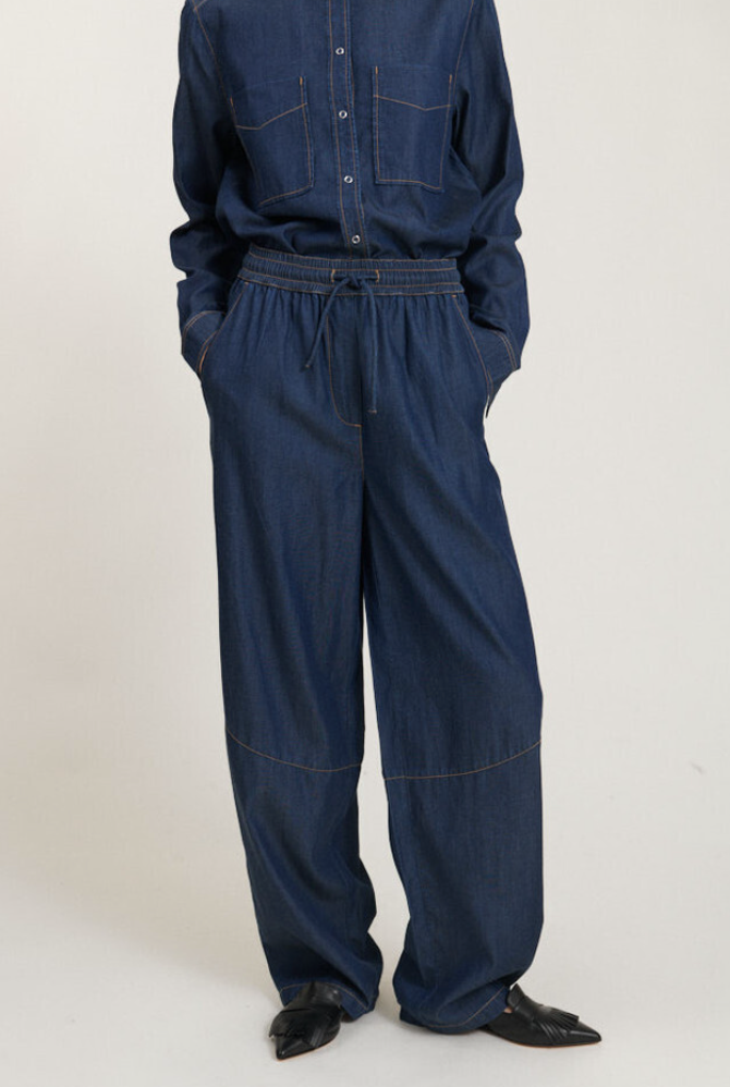 Basic Apparel Bine Pant Mid Blue