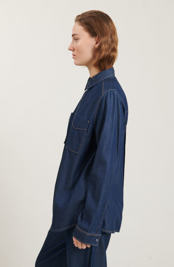 Basic Apparel Bine Shirt Mid Blue