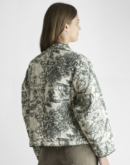 Neo Noir Hema Stencil Quilt Jacket Army