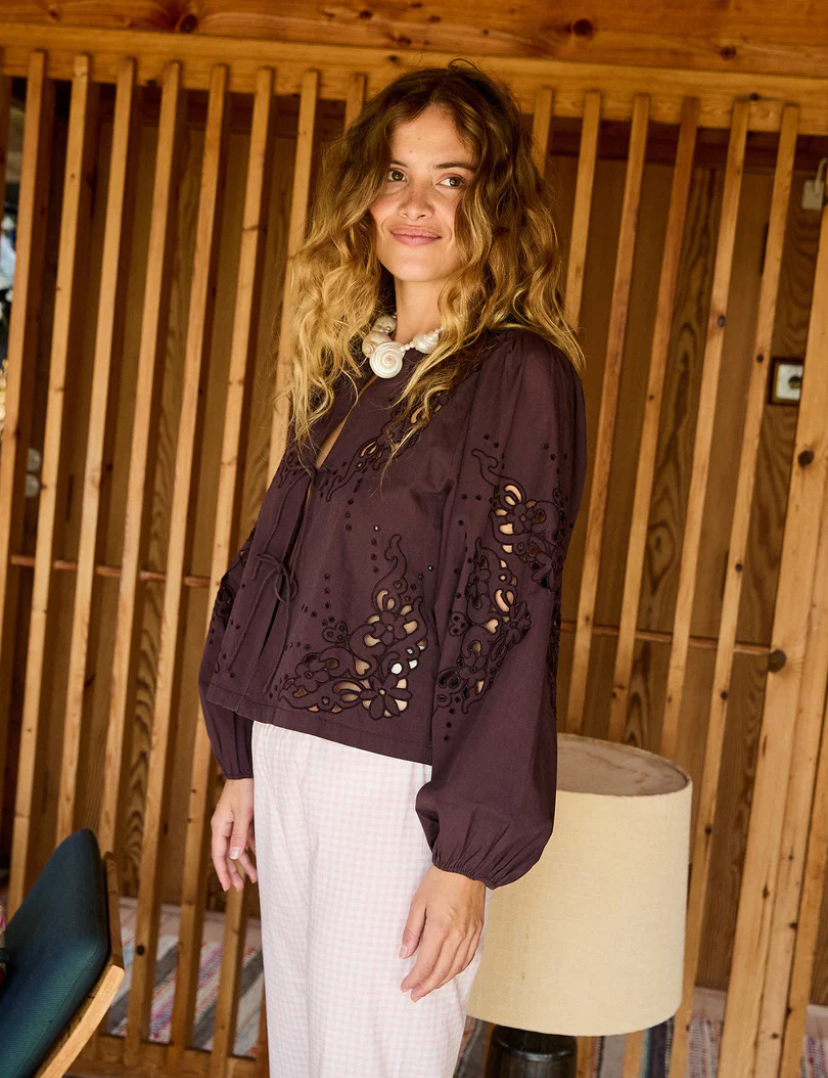 Sissel Edelbo Magdalena Top Seal Brown