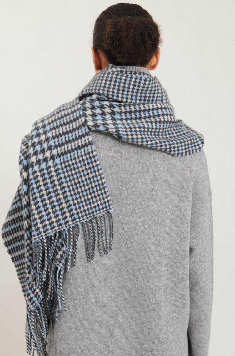 Basic Apparel Aurora Scarf BA702-01 D. Grey Mel./Asleigh Blue 724