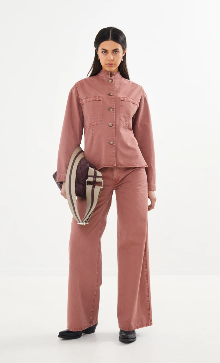 Rabens Saloner Jozephine Canvas Light Shirt Dessert Sand