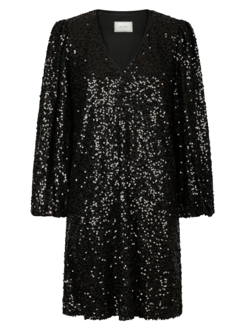 Neo Noir Manni Sequins Dress Black