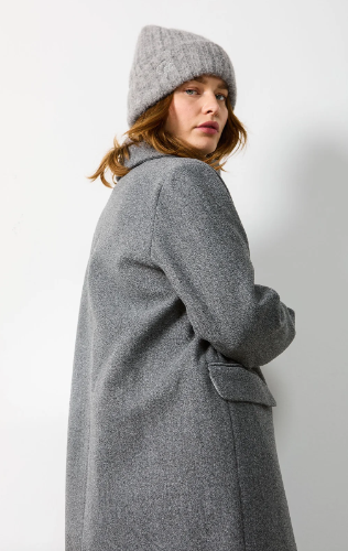 Coster Copenhagen CC Heart Ariana Classic Long Jacket Dark Grey Melange