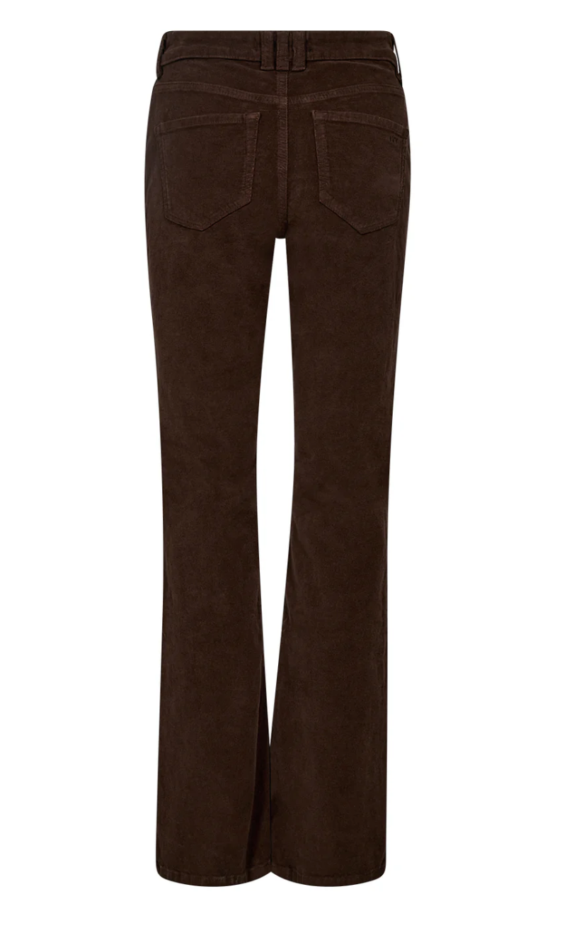 Ivy Tara Flare Jeans Baby Cord Expresso Brown