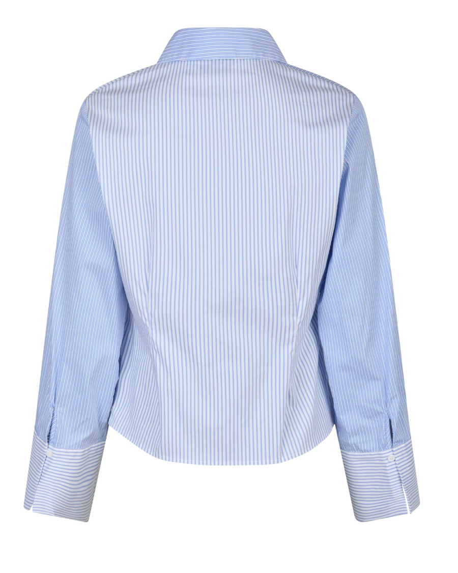 Neo Noir Rosa Mix Stripe Shirt Light Blue