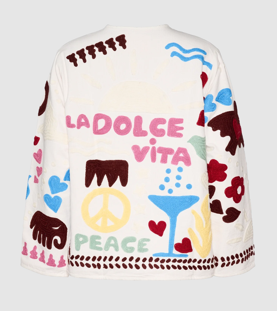 Sissel Edelbo Maggie Jacket Suzani Embroidery Swan Peace