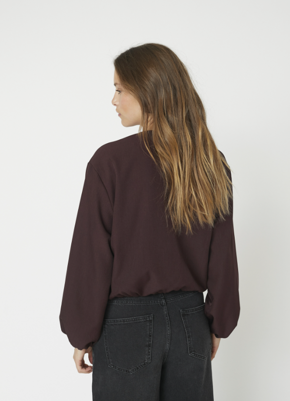 Co'Couture LunaCC Balloon Zip Jacket Winered