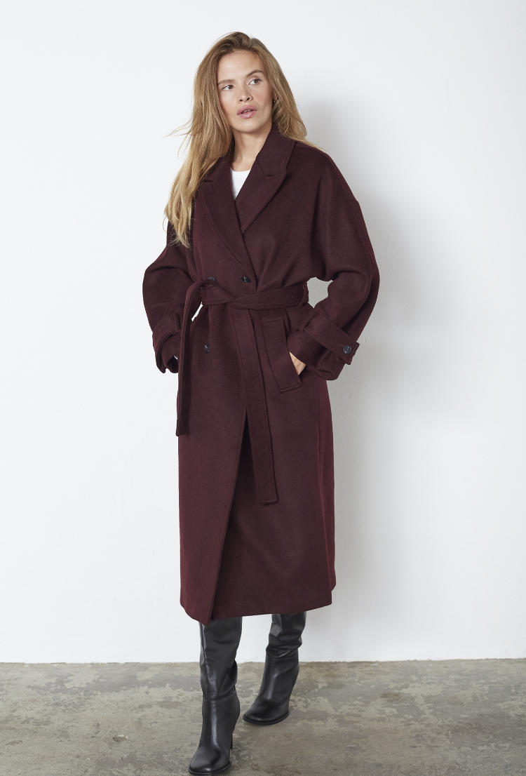 Co'Couture New ClaraCC Raglan Coat Winered