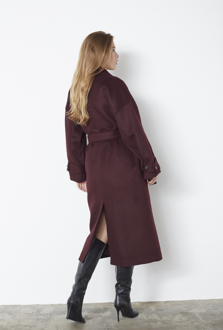 Co'Couture New ClaraCC Raglan Coat Winered