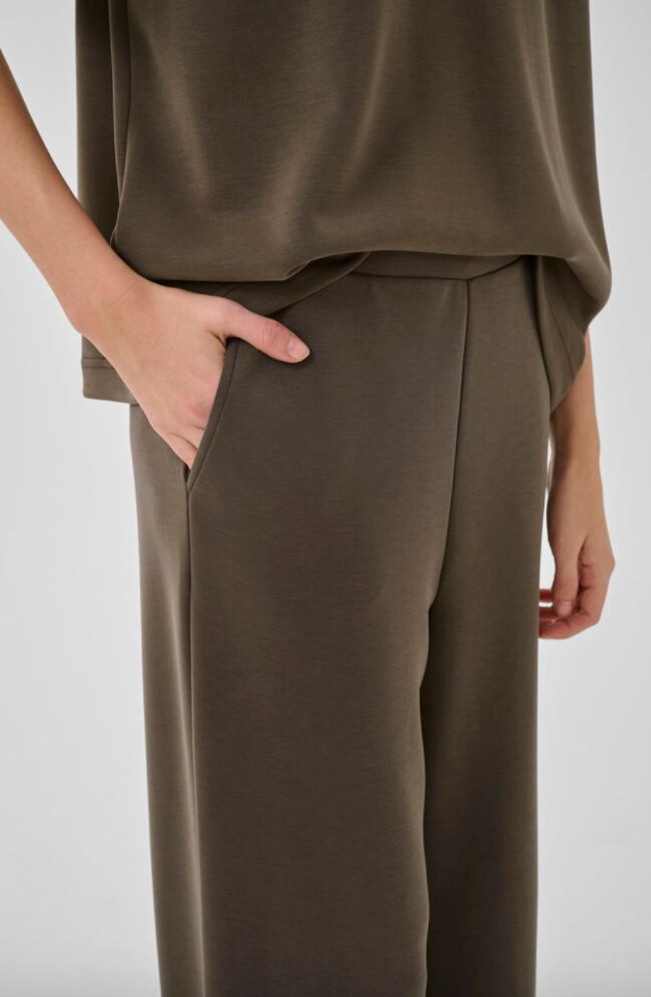 My Essential Wardrobe MWHelle Wide Pant Major Brown