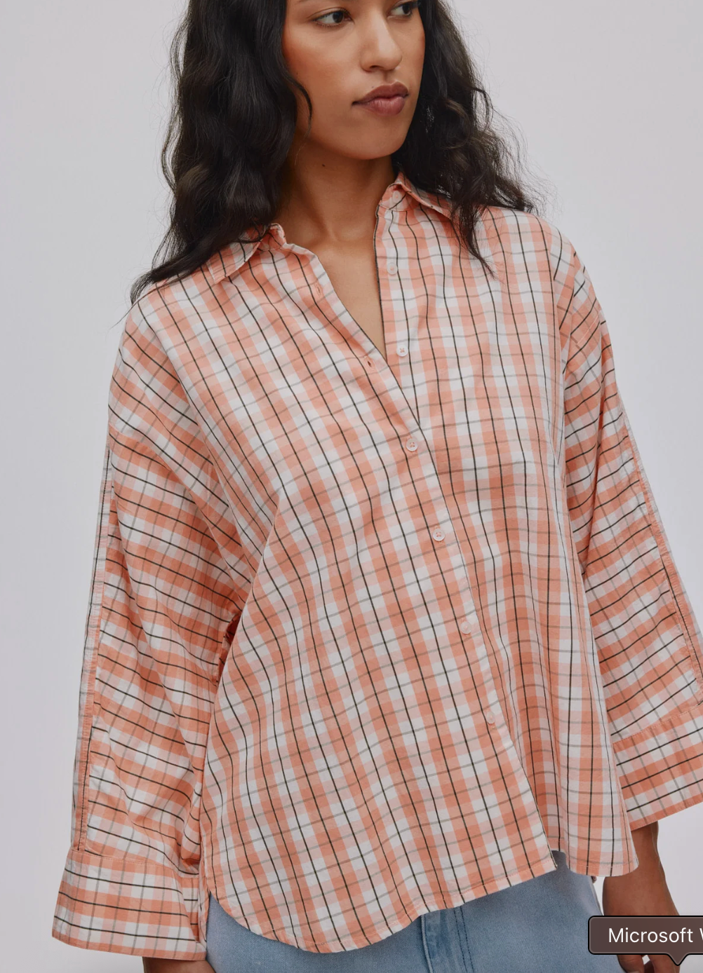 Rabens Saloner Shirt Check Full Shirt Chloe Mandarin Check