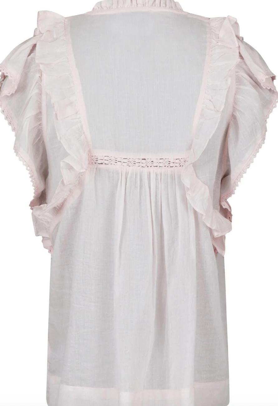 Neo Noir Jayla S Voile Top Light Pink