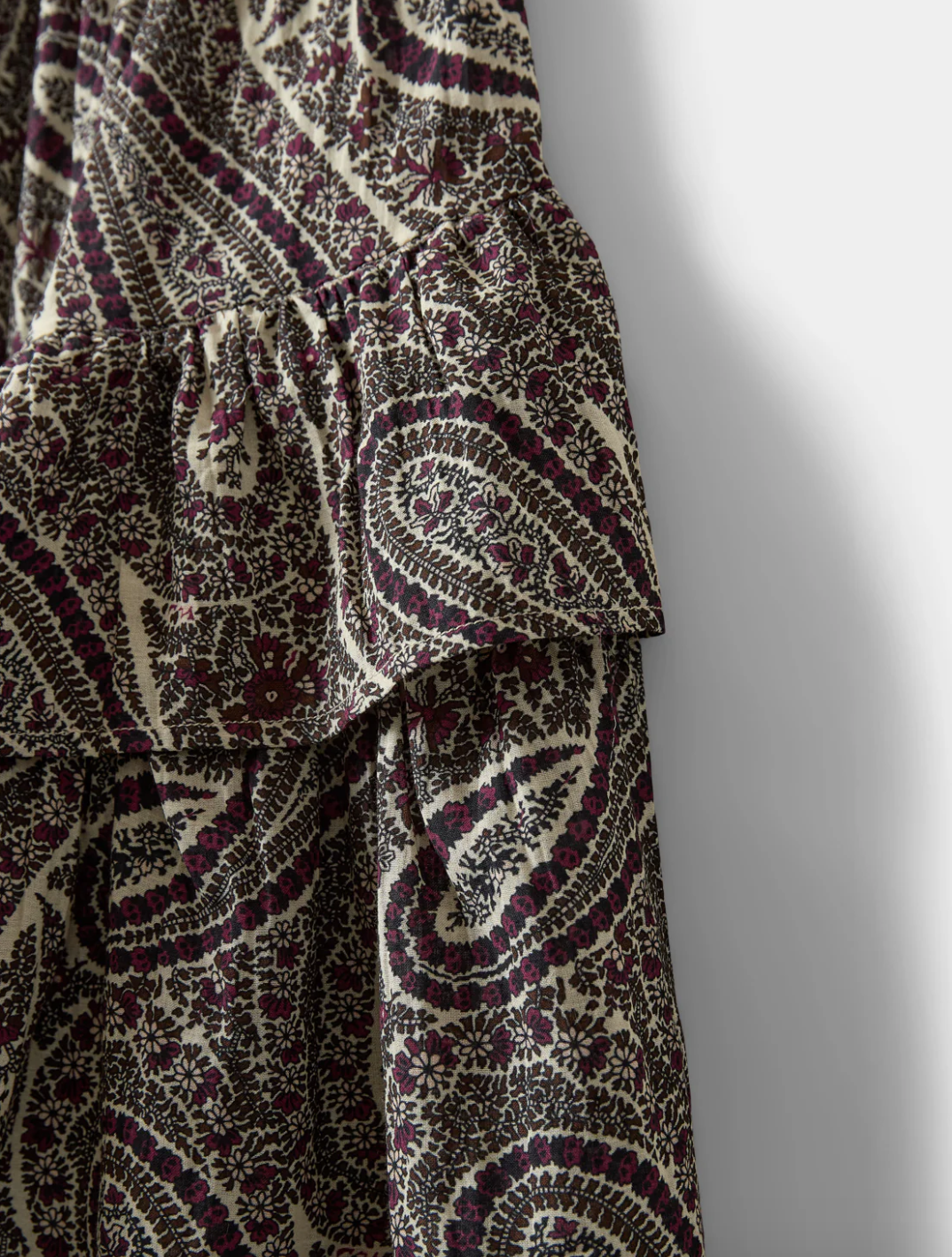 Sofie Schnoor Livia SW Printed Skirt Bordeaux Mix Paisley