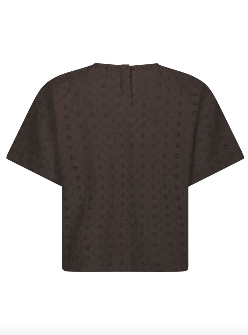 Neo Noir Viest Emb Blouse Dark Brown