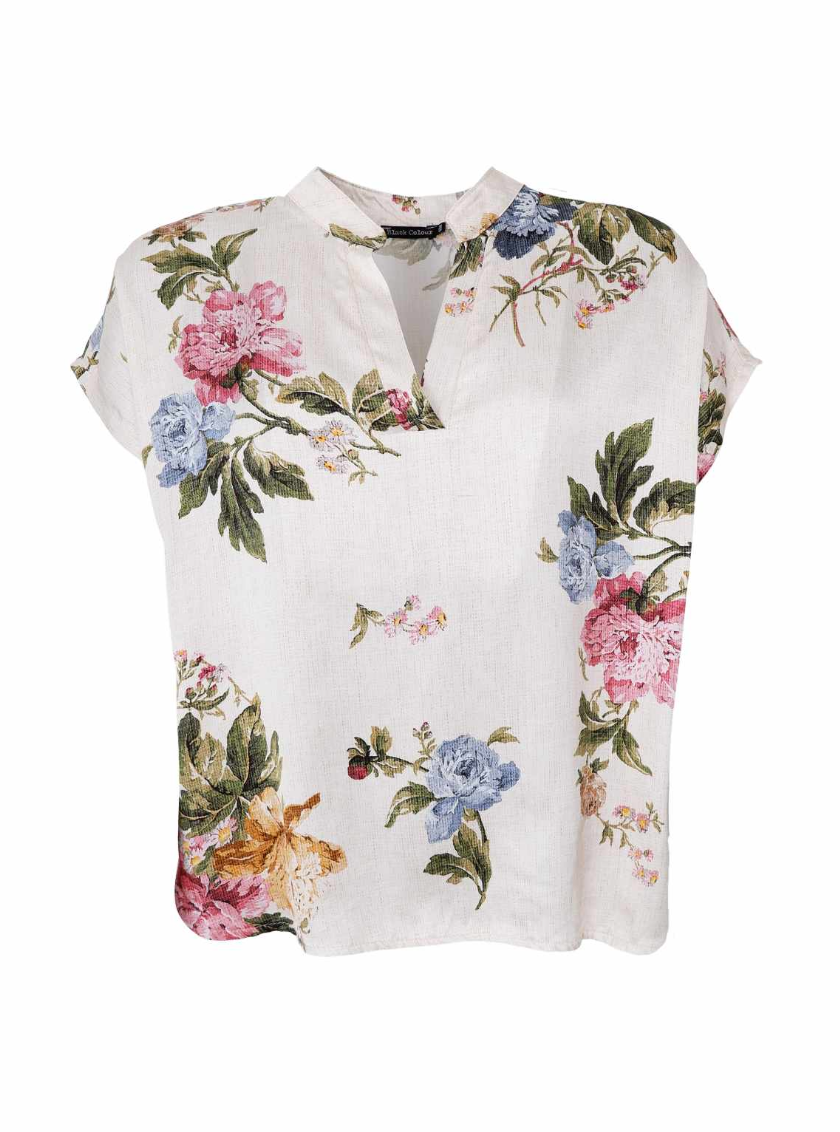 Black Colour BCZalina SS Blouse Creme