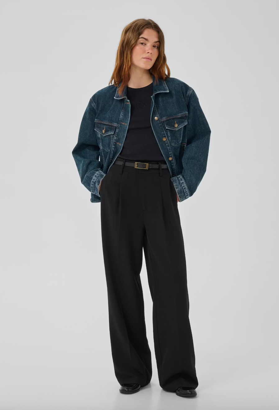 My Essential Wardrobe Denim Jacket 10 The Sofi 192 Dark Blue Retro Wash